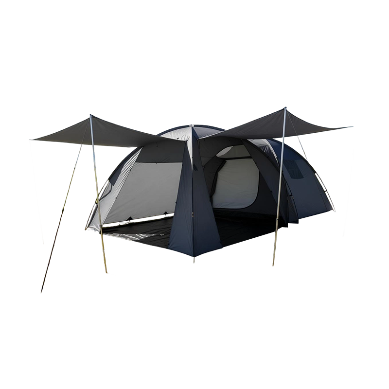 خيمة تخييم عائلية مزدوجة الطبقات مقاومة للماء تتسع من 5 إلى 6 أشخاص