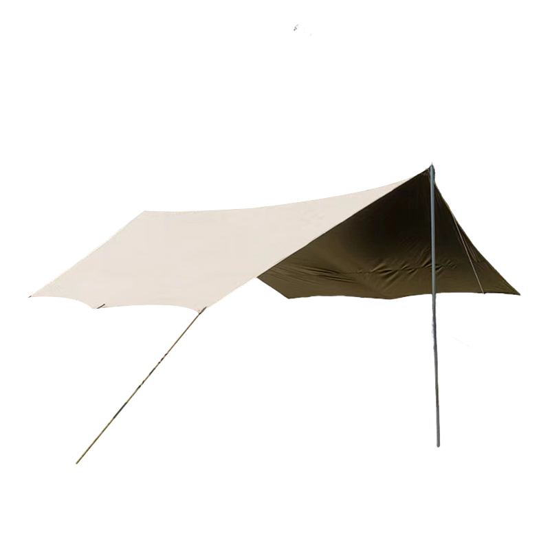 مظلة خارجية من قماش أكسفورد 150D مع قماش مطلي باللون الأسود التيتانيوم